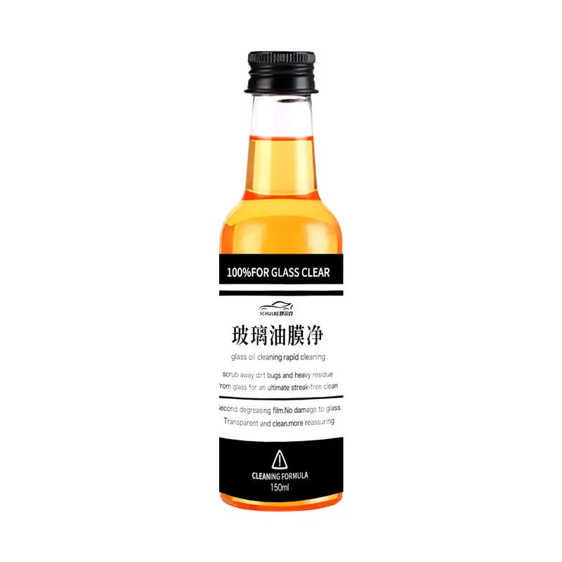 Car glass oil film remover cleaner spray bottle in 150ml size for windscreen and window treatment