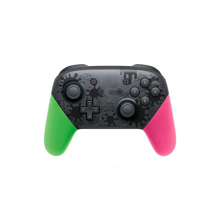 Wireless Bluetooth gamepad in black with vibrating feedback and USB charging port