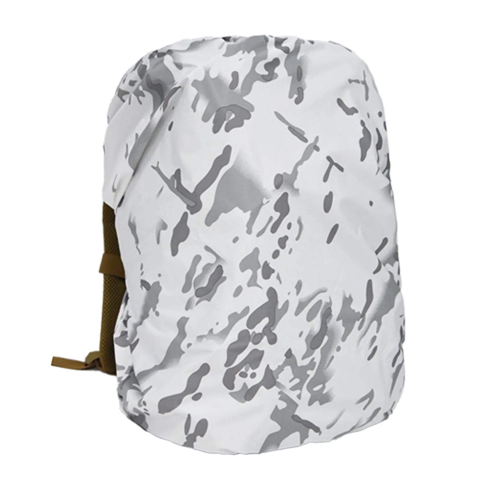 Backpack rain cover for 80L bags in army green colour showing waterproof PU material construction