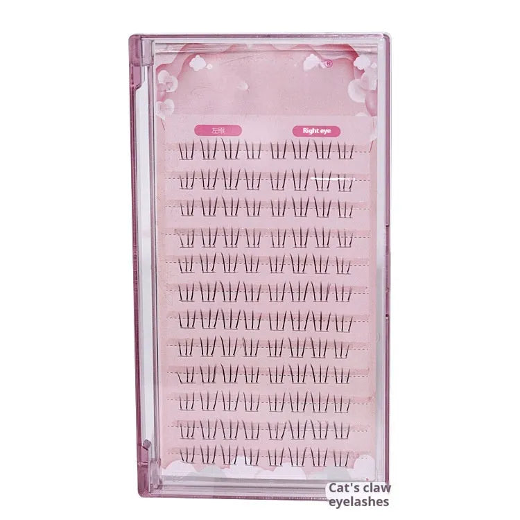 Kitten's Paw 12-row segmented lower eyelashes with 4-5-6mm lengths and pointed tails