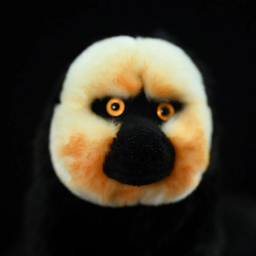 White faced monkey plush toy, 22 cm tall, flannel fabric with PP cotton filling, single white faced monkey doll