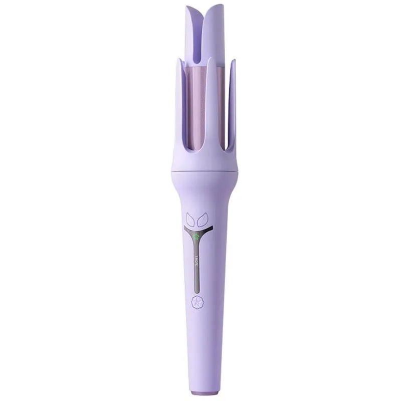 32mm automatic hair curler in pink or light purple with anion technology and included styling accessories