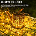 Butterfly decorative solar kettle light with wrought iron construction for outdoor courtyard lighting