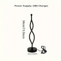 Black aluminium desk lamp with three-colour dimming button on desktop