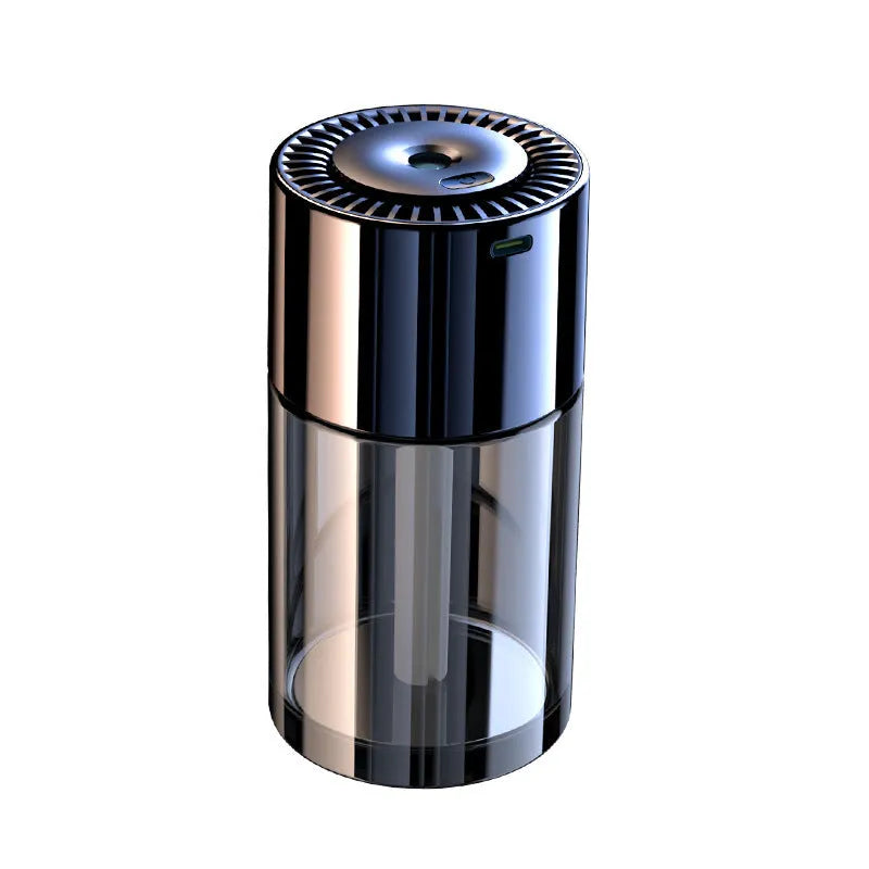 AI Intelligent Spray Perfume Humidifier with glass seat, 12.7cm tall, USB plug-in for room fragrance