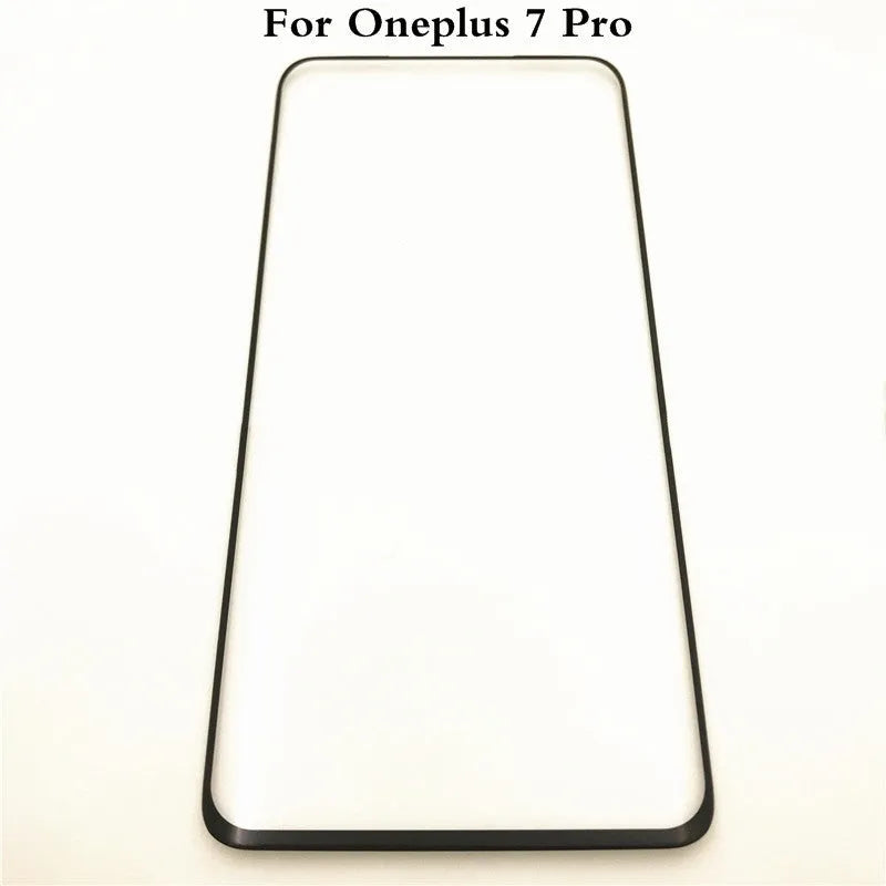 OnePlus 7 Pro touch screen replacement glass with OCA adhesive for smartphone display repair