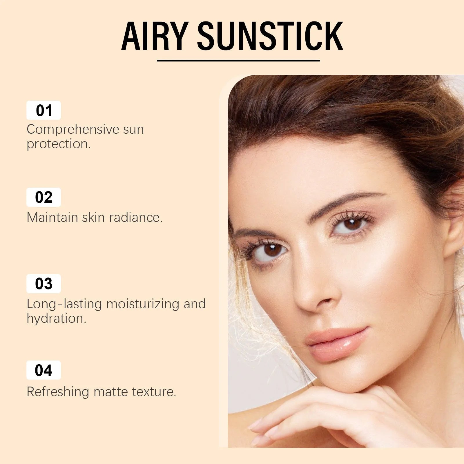 23g non-oily facial sunscreen stick in protective case