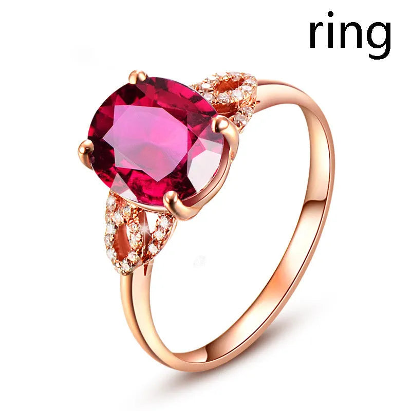 Rotating heart-shaped ring box with 3D rose decoration in red colour
