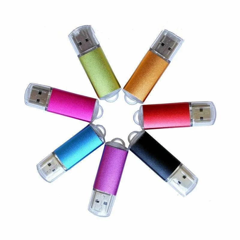 Software encryption USB dongle with metal shell in seven colours including black, blue, gold, green, purple, red, and rose red