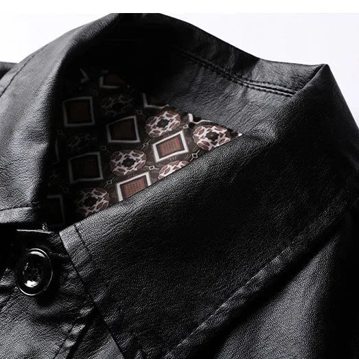 Autumn Korean-style polyester jacket in black or curry, sizes M to 4XL, casual outerwear