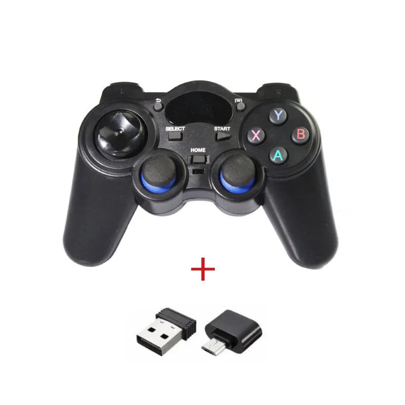 Wireless multi-platform gamepad for Android, iOS, PC, and PS3 gaming with USB adapter