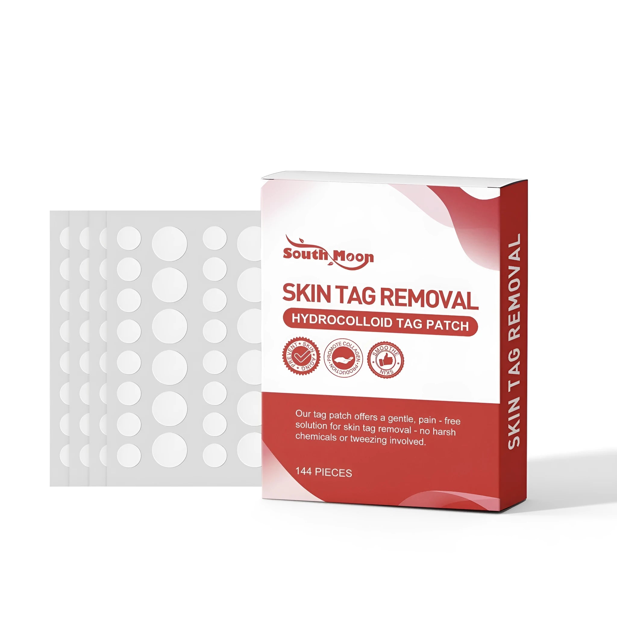 Skin removal care patch nursing stickers with mint leaf extract active ingredient, set of 144 pieces