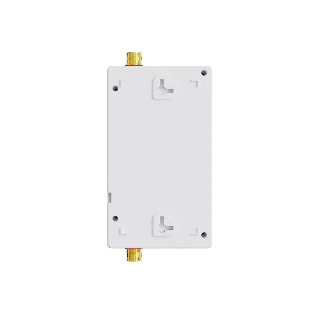 Household quick-heating water heater in gold, silver, or white with touch remote control and adjustable temperature display