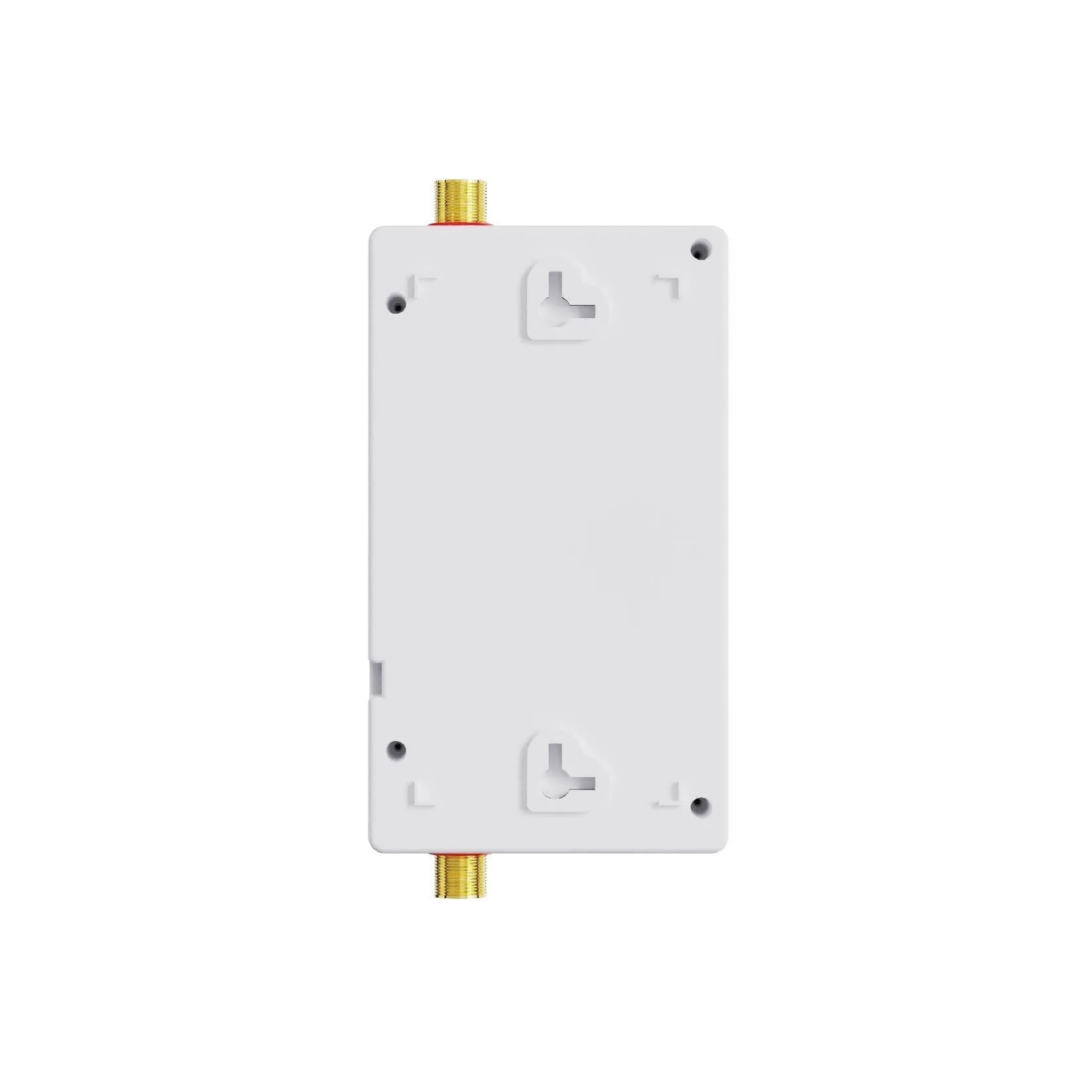Household quick-heating water heater in gold, silver, or white with touch remote control and adjustable temperature display