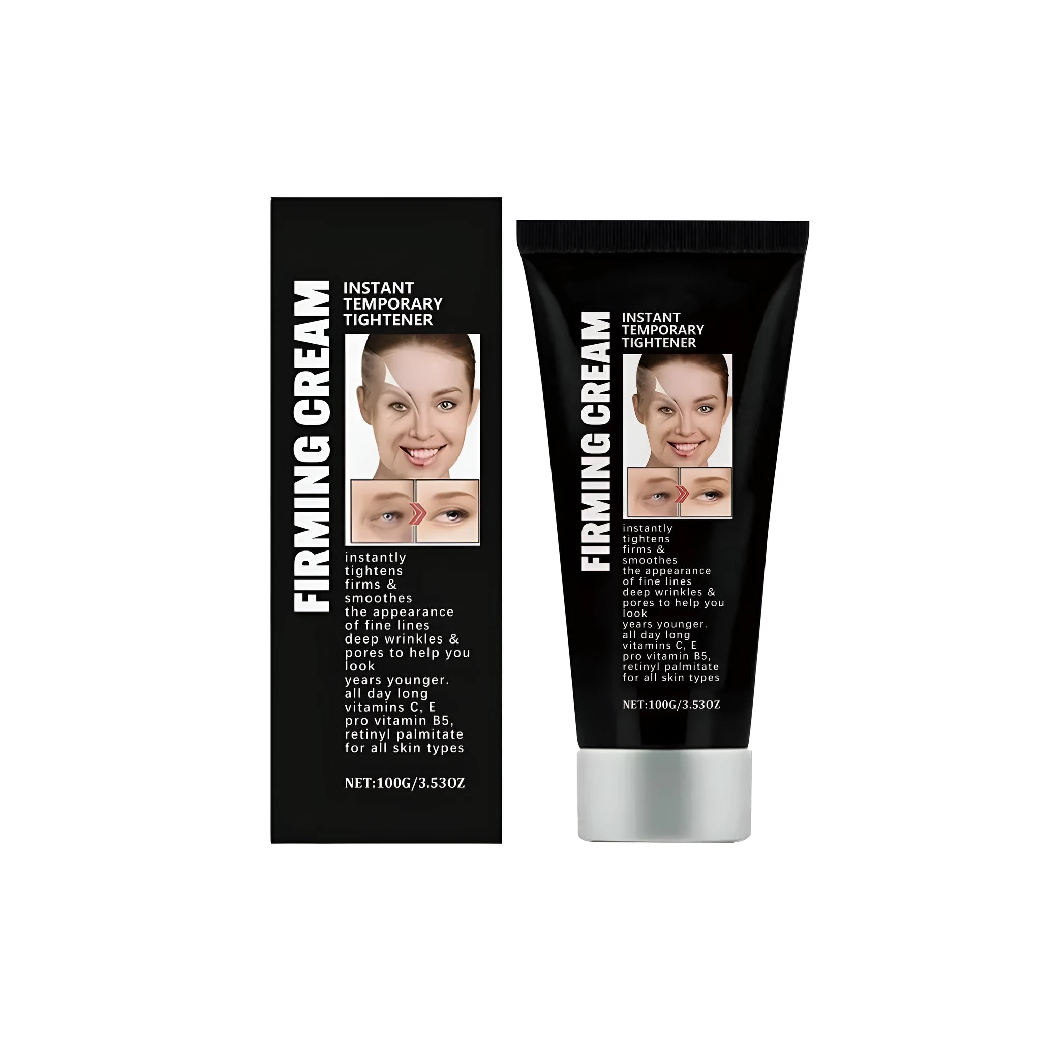 50g jar of anti-wrinkle and firming face cream with vitamin C and E.