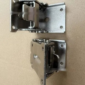 Folding hinge with 0-90 degree range for cabinet and wardrobe hardware in multiple finish options