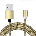 3-in-1 universal magnetic charging cable in black, silver, red, and gold colour options with 1 metre length