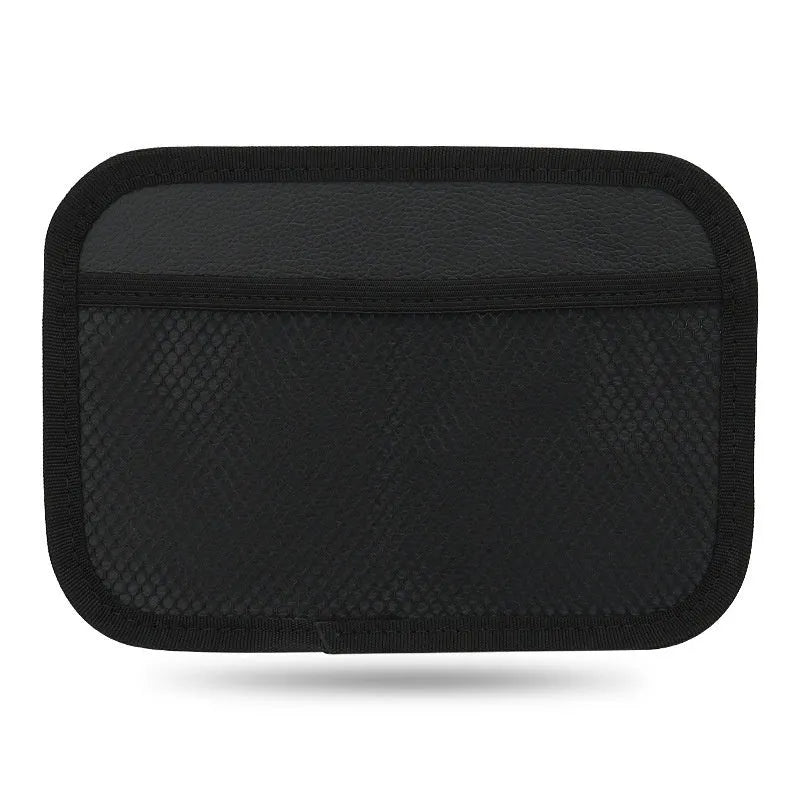 Adhesive polyester mesh storage net pocket in large or small size for car and home paste-on organisation