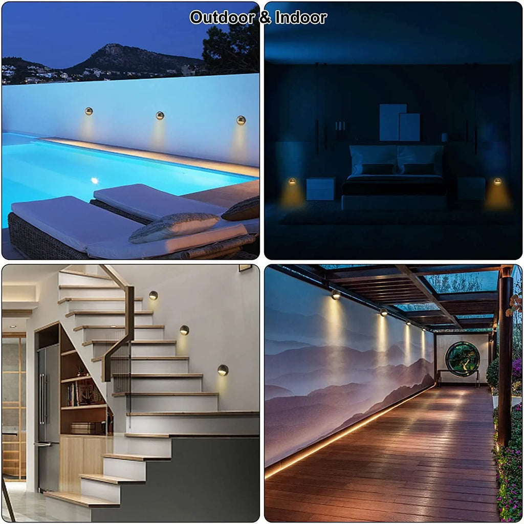 Low voltage outdoor step light with IP67 rating and 96x55mm dimensions for garden path illumination