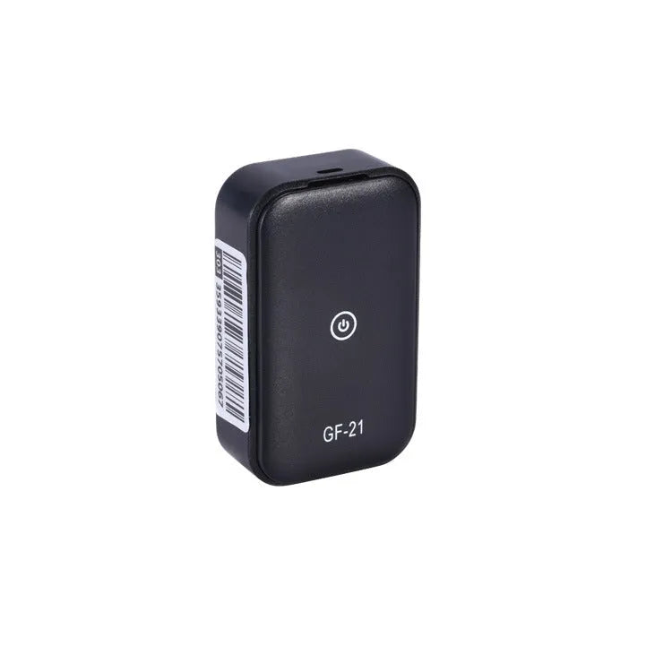 Anti-lost tracking alarm GF07 black ABS device with SOS alarm, 35x20x14mm, lithium battery