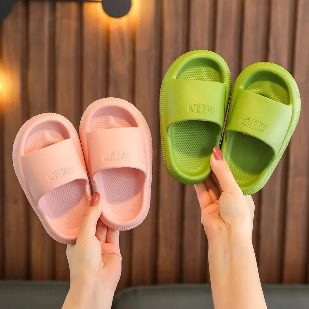 Children's EVA slippers in mixed colours with 1.5cm non-slip soles, sizes 15.5cm to 21.5cm