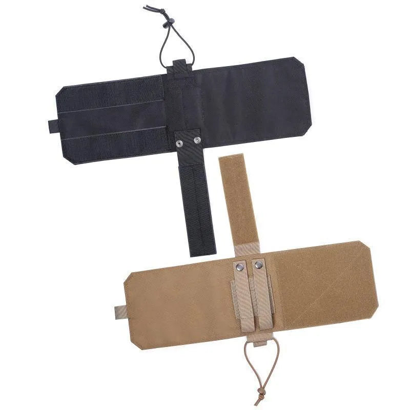 Adjustable heat-holding bottle cover in black Oxford cloth with PU lining for outdoor drinks