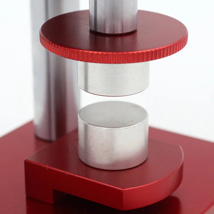 Watch repair spiral cap presser tool with 20 plastic moulds for watch back cover installation