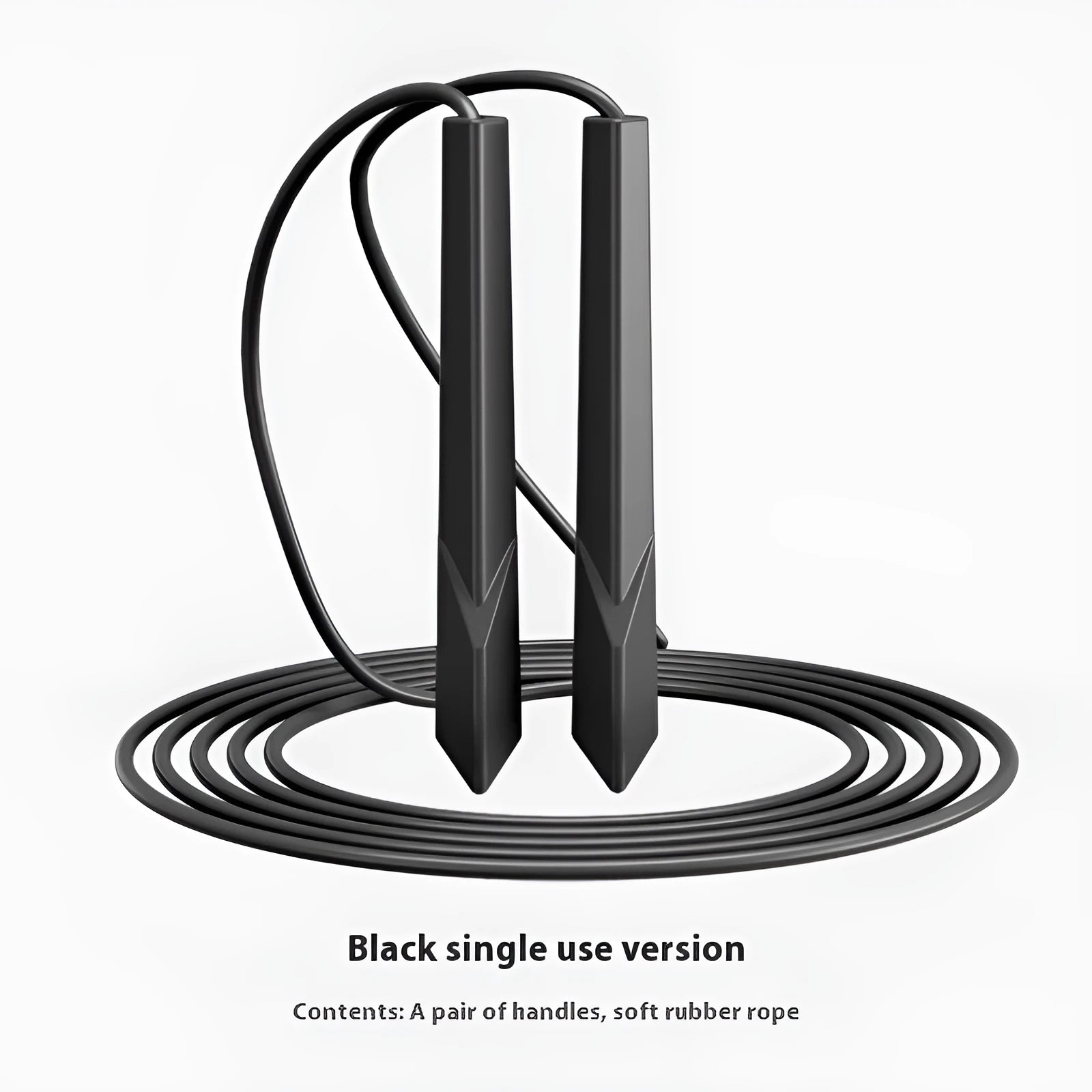 2.8 metre long fitness rope with plastic PVC handle in multiple colour options