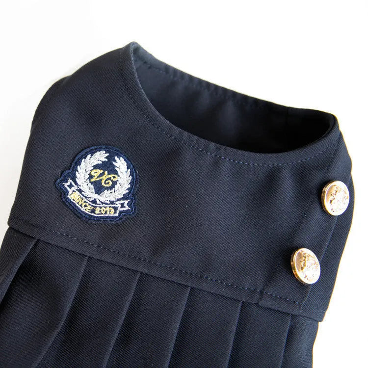 Dark grey dog jumper casual pet clothing polyester fabric