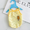 Cool mesh polyester pet vest for dogs in camisole style with breathable design