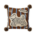 Living room sofa cushion pillow with cartoon anime animal prints in blue, brown, or white, sizes 30x70cm, 45x45cm, 60x60cm