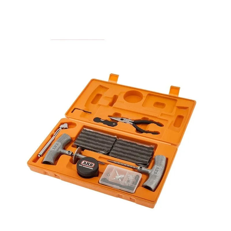 Speedy Seal Kit Series emergency tyre repair tool set with spring steel insertion tools and compact suitcase