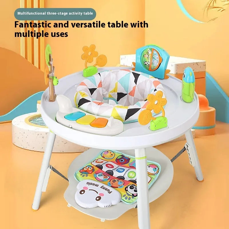 Baby bouncing chair with interactive developmental toys in Yaya duck design