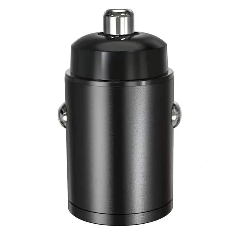 Mini 30W car cigarette lighter charger with compact zinc alloy housing