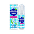 50 ml portable cooling body spray bottle with mint extract for summer outdoor use