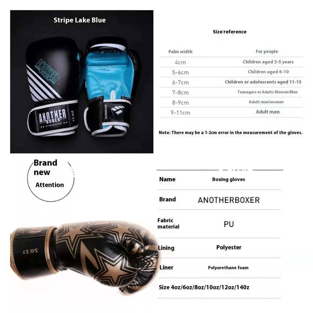 Professional children's Sanda boxing gloves in multiple colours with size options from 4oz to 14oz