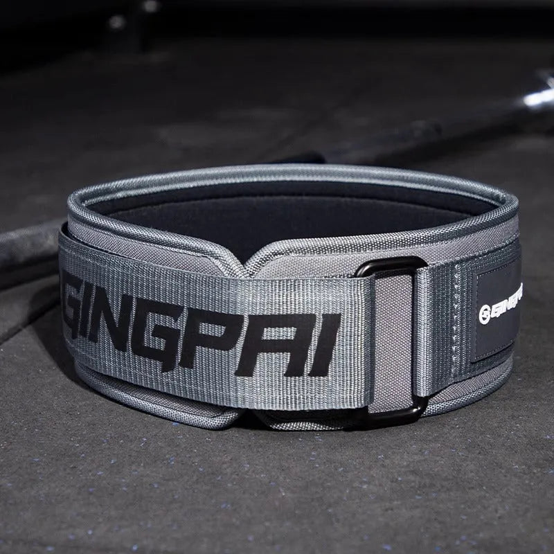 Abdominal exercising band for waist protection in weightlifting exercises like squats and bench presses