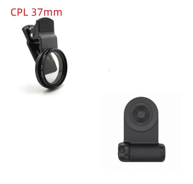 Black magnetic phone holder with rotatable design and PU leather grip on a table
