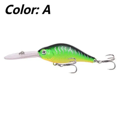 Floating Rock Little Fat Man deep diving fishing lure showing 10.5cm length and diving lip design