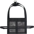 Black veterinary weighing sling for small animals measuring 35cm by 150cm