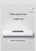 White automatic vacuum sealer machine with compact design for kitchen food preservation