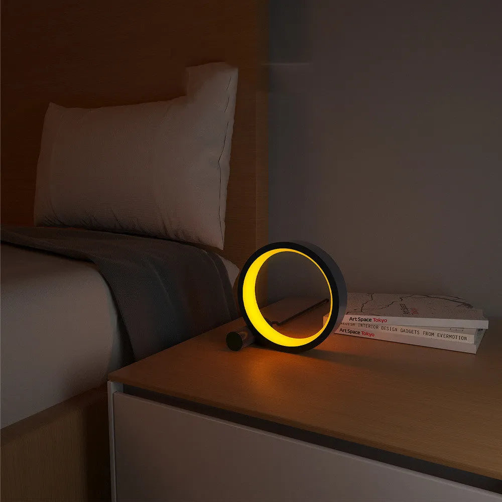 Smart LED night light with music sync and colour-changing capabilities in aluminium alloy housing