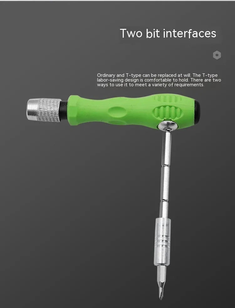 32-in-1 screwdriver set for mobile phone repair with bits organised in combination case