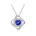 Electroplated copper heart shape necklace with 45cm chain in platinum colour options