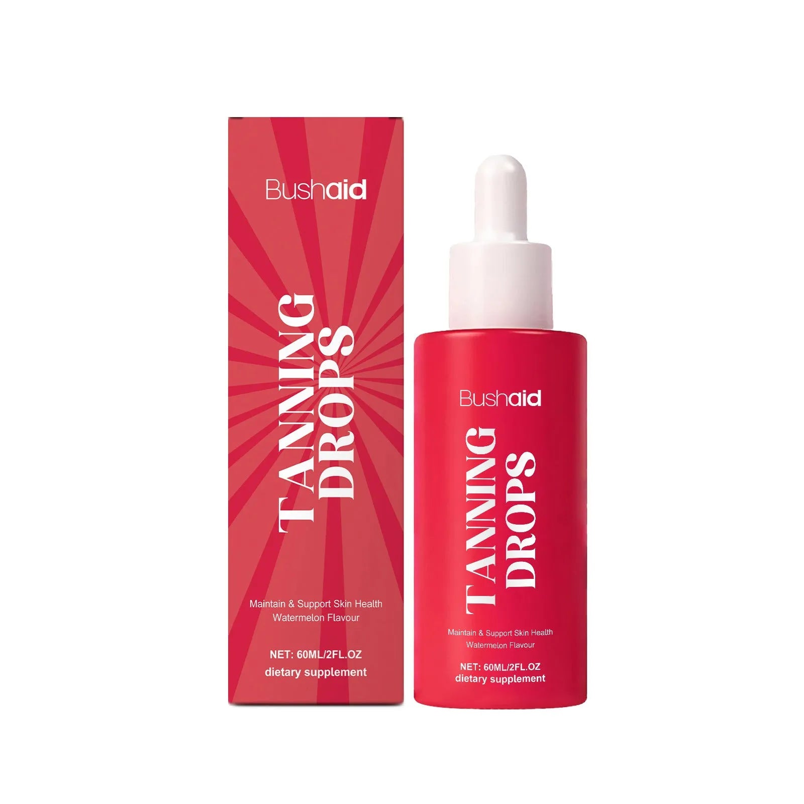 60ml natural black drops serum bottle with dropper containing mint and traditional Chinese medicine extracts