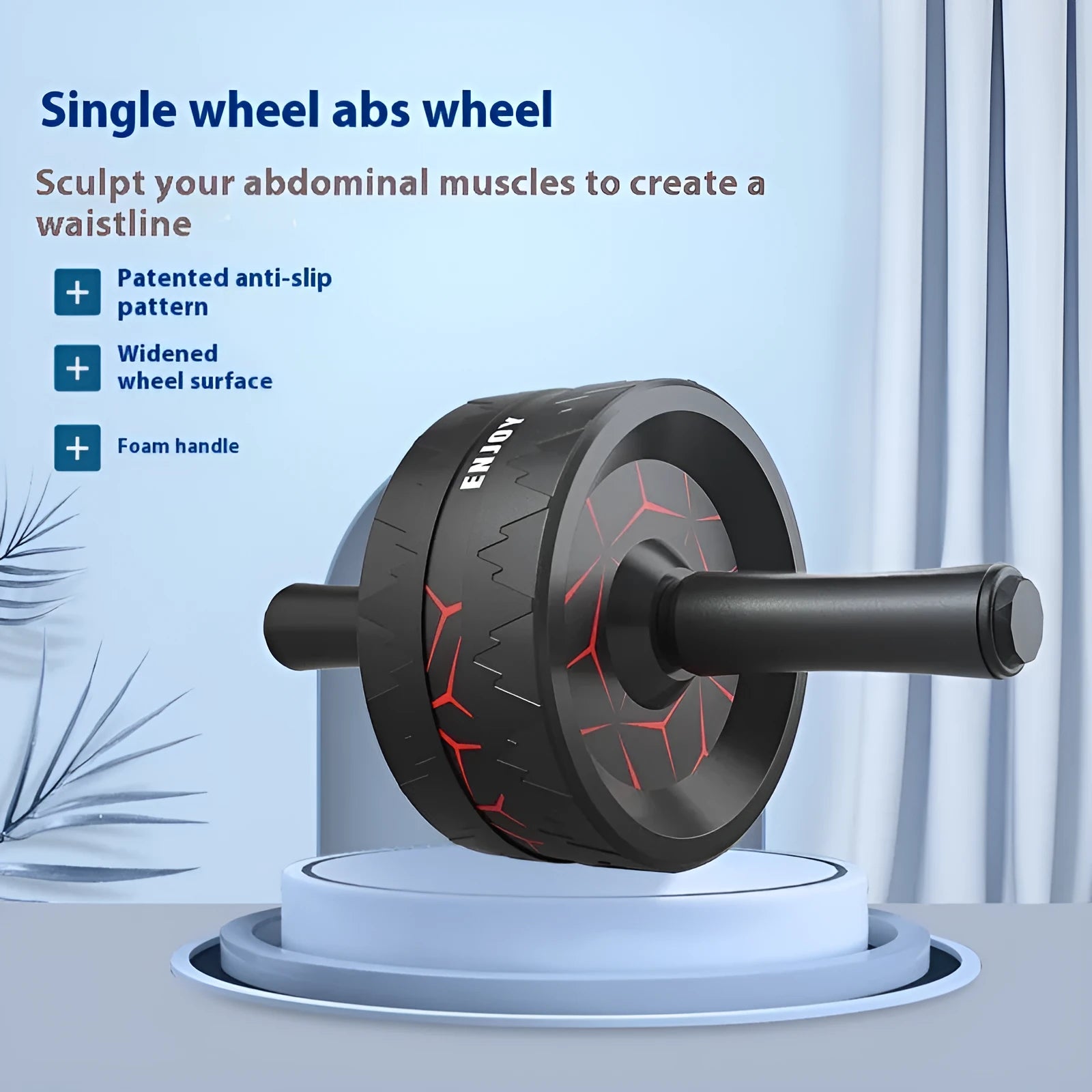 Flame pattern abdominal exercise wheel for core training in various colour options