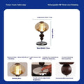 Zhonggu solid wood palace table lamp with touch switch, USB power, and variable light in retro style