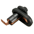 Black universal car interior door light switch made from plastic and metal components