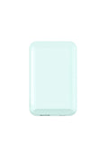 Magnetic wireless power bank measuring 85x55mm with 5000mAh capacity in multiple colour options