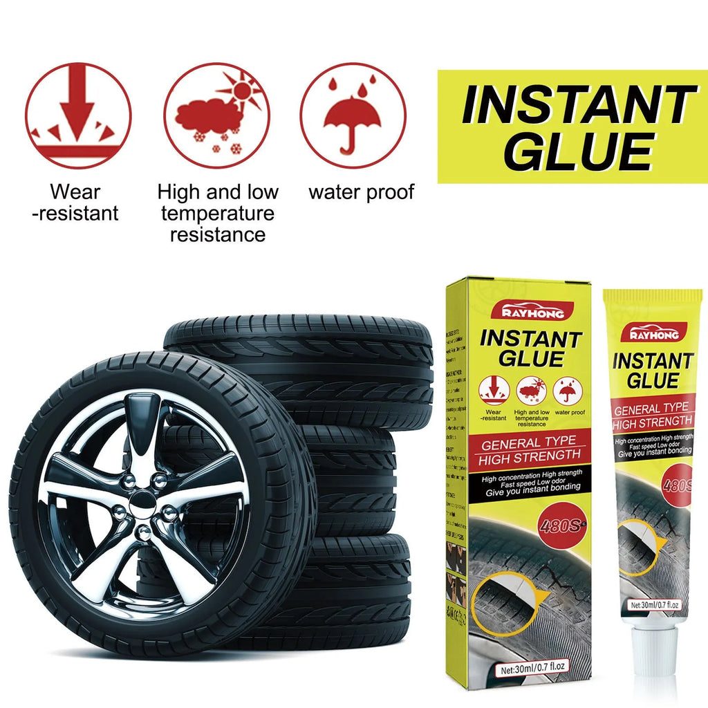 30ml car tyre repair adhesive container for puncture sealing and crack repair